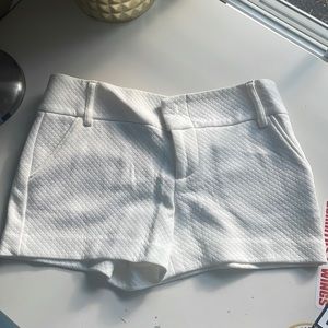 Alice and Olivia white shorts